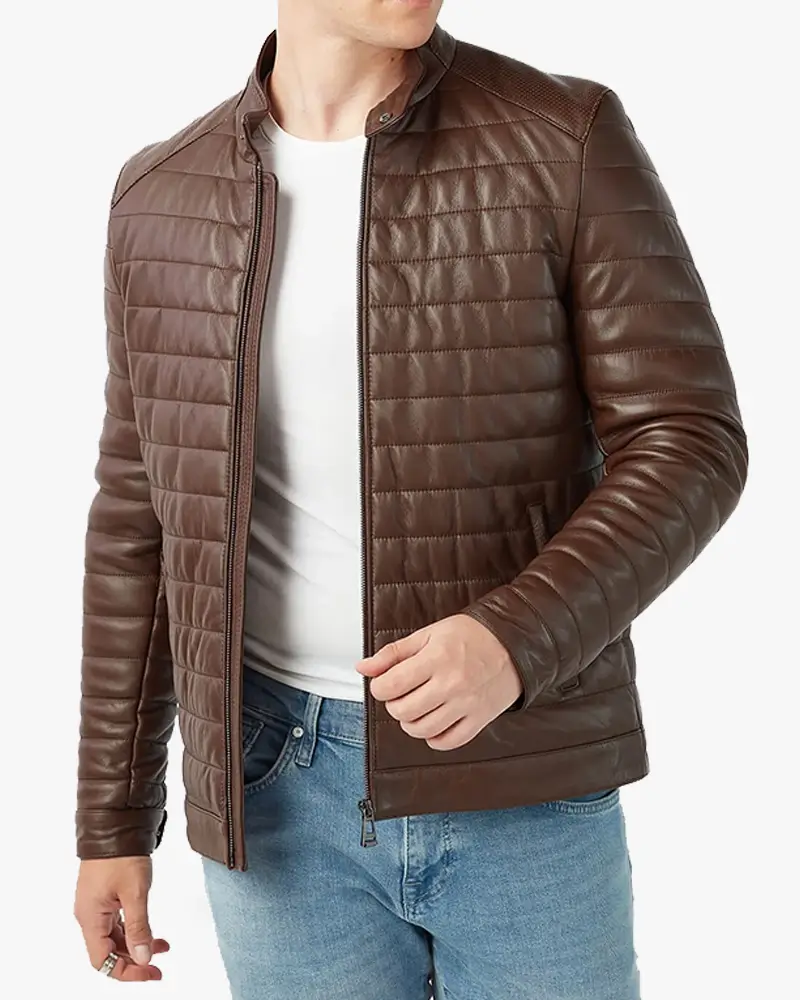 Puffer-Look-Brown-Leather-Jacket-for-Men-4.webp